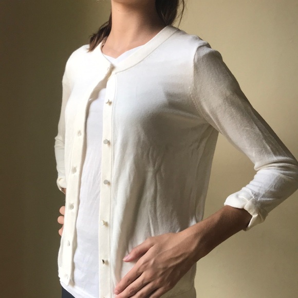 kate spade Sweaters - Kate Spade cashmere blend cream bow sleeve sweater